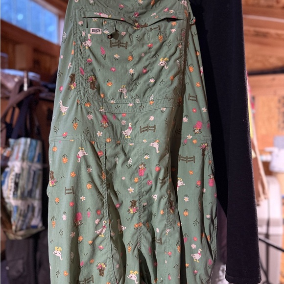 Duluth Trading Green Patterned Plus Sized Overalls - Picture 3 of 3